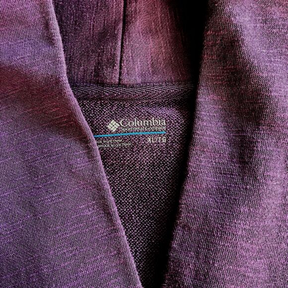 Columbia Wear Everywhere XL Dress Cowl Neck Raglan 3/4 Sleeve Purple Pockets - Picture 11 of 15